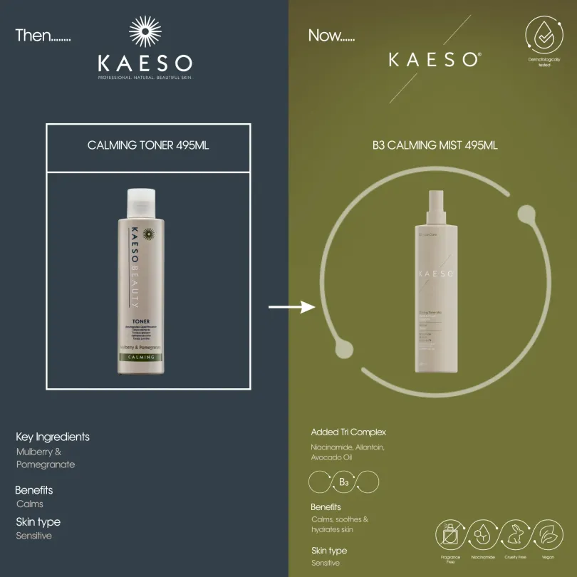 Tónico facial Calming B3 - Kaeso, cosmética profesional natural y e...