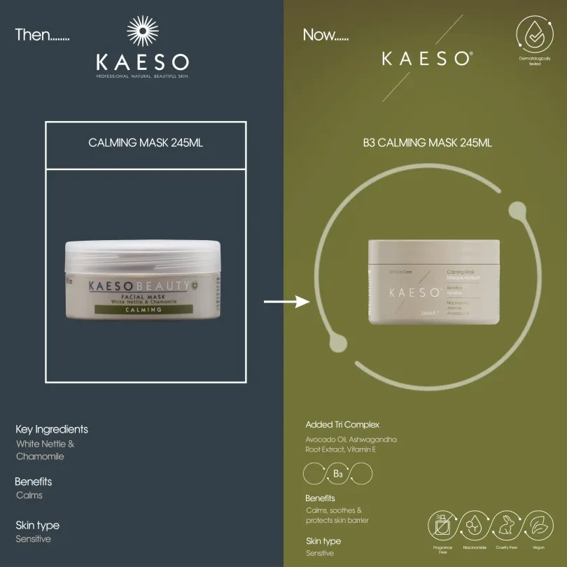 Mascarilla facial Calming B3 - Kaeso, cosmética profesional natural...