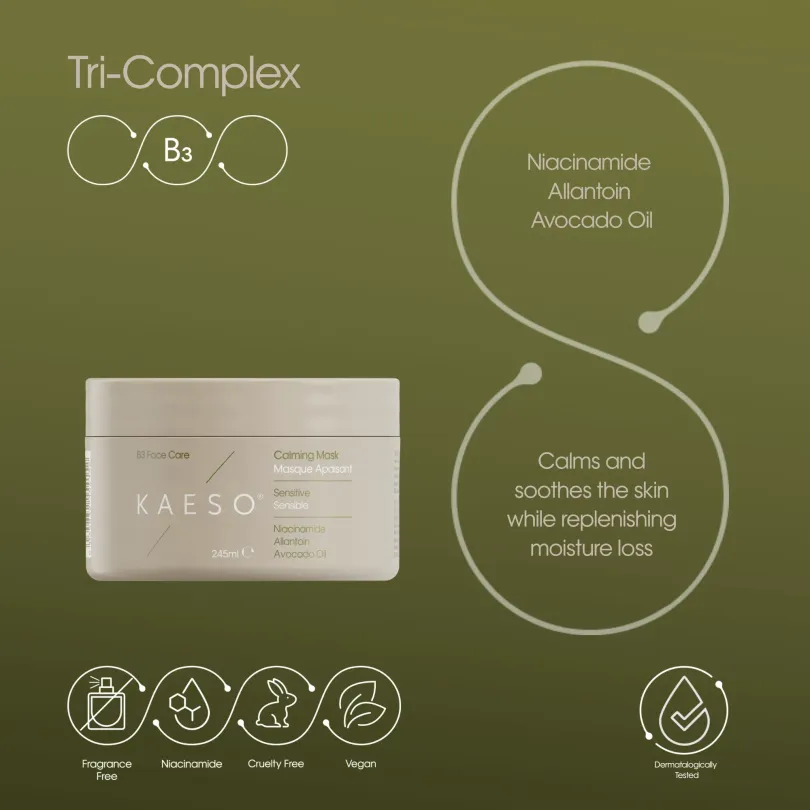 Mascarilla facial Calming B3 - Kaeso, cosmética profesional natural...
