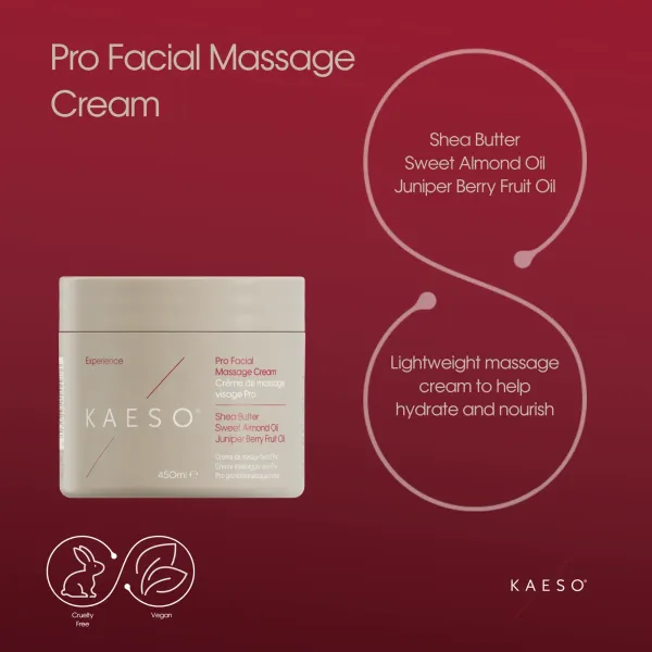 Crema masaje facial pro 450ml - Kaeso, cosmética profesional natura...