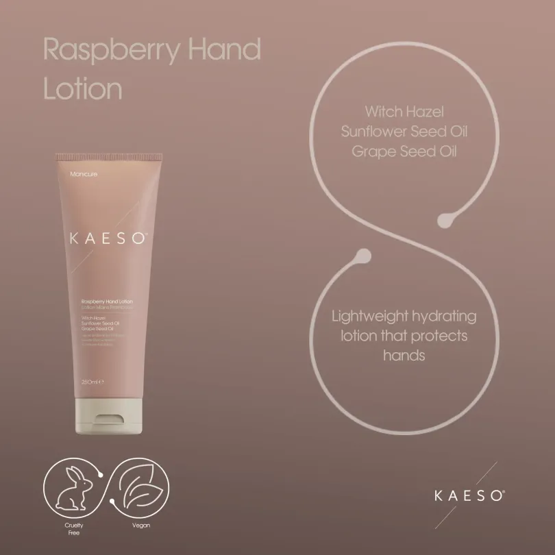 Loción manos de frambuesa - Kaeso | Cosmética profesional para mani...