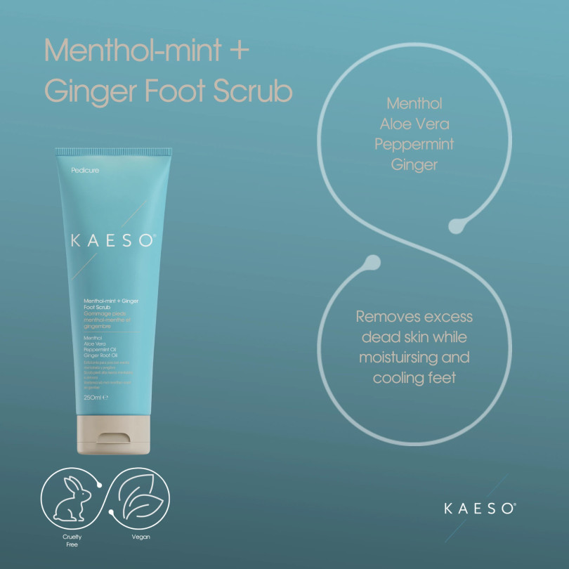 Exfoliante pies menta & jengibre - Kaeso, cosmética profesional par...